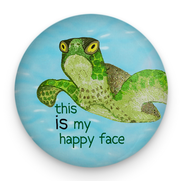 Happy Face Sea Turtle Magnet