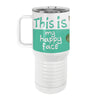Happy Face Turtle 20oz Tall Insulated Stainless Steel Tumbler with Slider Lid