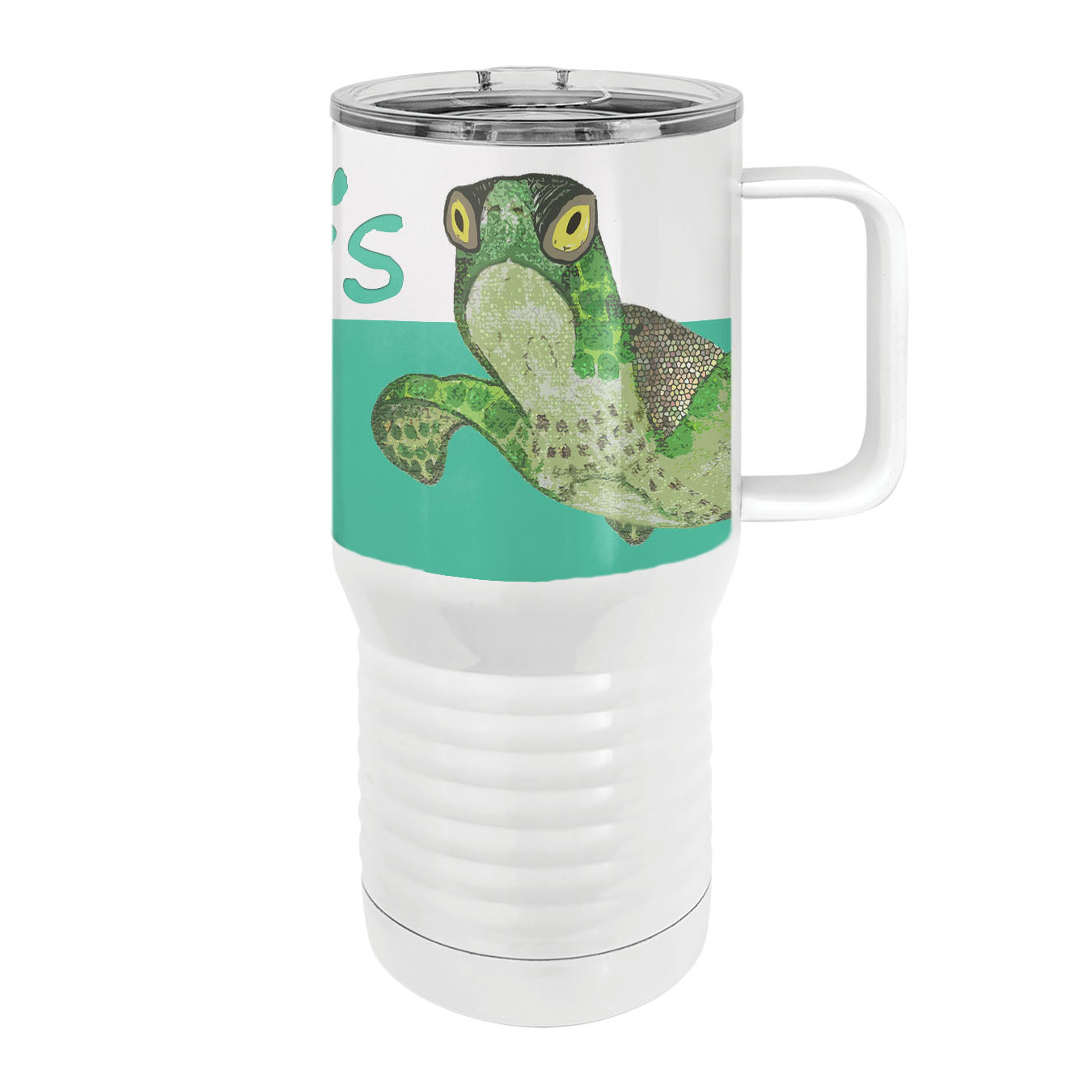 Happy Face Turtle 20oz Tall Insulated Stainless Steel Tumbler with Slider Lid