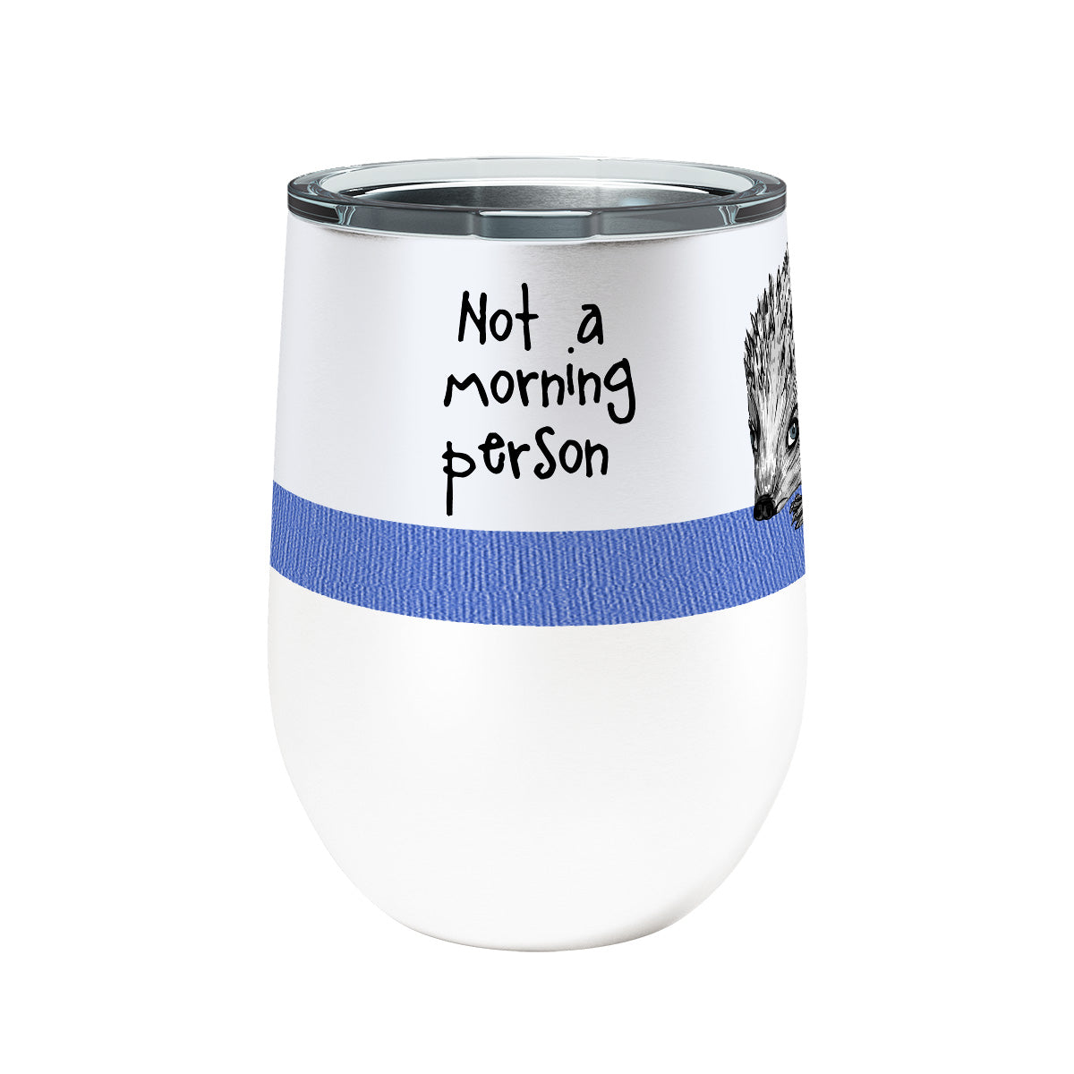 Morning Hedgehog  12oz Stemless Insulated Stainless Steel Tumbler