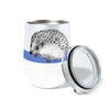 Morning Hedgehog  12oz Stemless Insulated Stainless Steel Tumbler