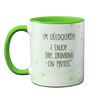 Hummingbird Drinking Green Mug