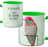 Hummingbird Drinking Green Mug