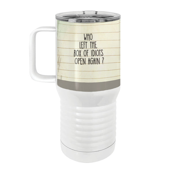 Idiot Box Chick 20oz Tall Insulated Stainless Steel Tumbler with Slider Lid
