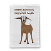 Inappropriate Goat Flour Sack Dish Towel