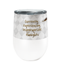 Inappropriate Goat 12oz Stemless Insulated Stainless Steel Tumbler with Clear Lid