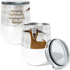 Inappropriate Goat 12oz Stemless Insulated Stainless Steel Tumbler with Clear Lid
