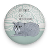 Funny introvert cat magnet with Go Away, I'm Introverting quote