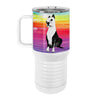 Karma Boston Terrier 20oz Tall Insulated Stainless Steel Tumbler with Slider Lid
