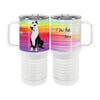 Karma Boston Terrier 20oz Tall Insulated Stainless Steel Tumbler with Slider Lid