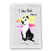 Karma Boston Terrier Flour Sack Dish Towel