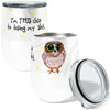 Losing it Owl 12oz Stemless Insulated Stainless Steel Tumbler