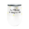 Losing it Owl 12oz Stemless Insulated Stainless Steel Tumbler