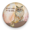 Funny Maine Coon magnet with I'm Not Bossy, I'm the Boss quote