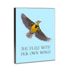 Meadowlark Flies 8x10 Wood Block Print