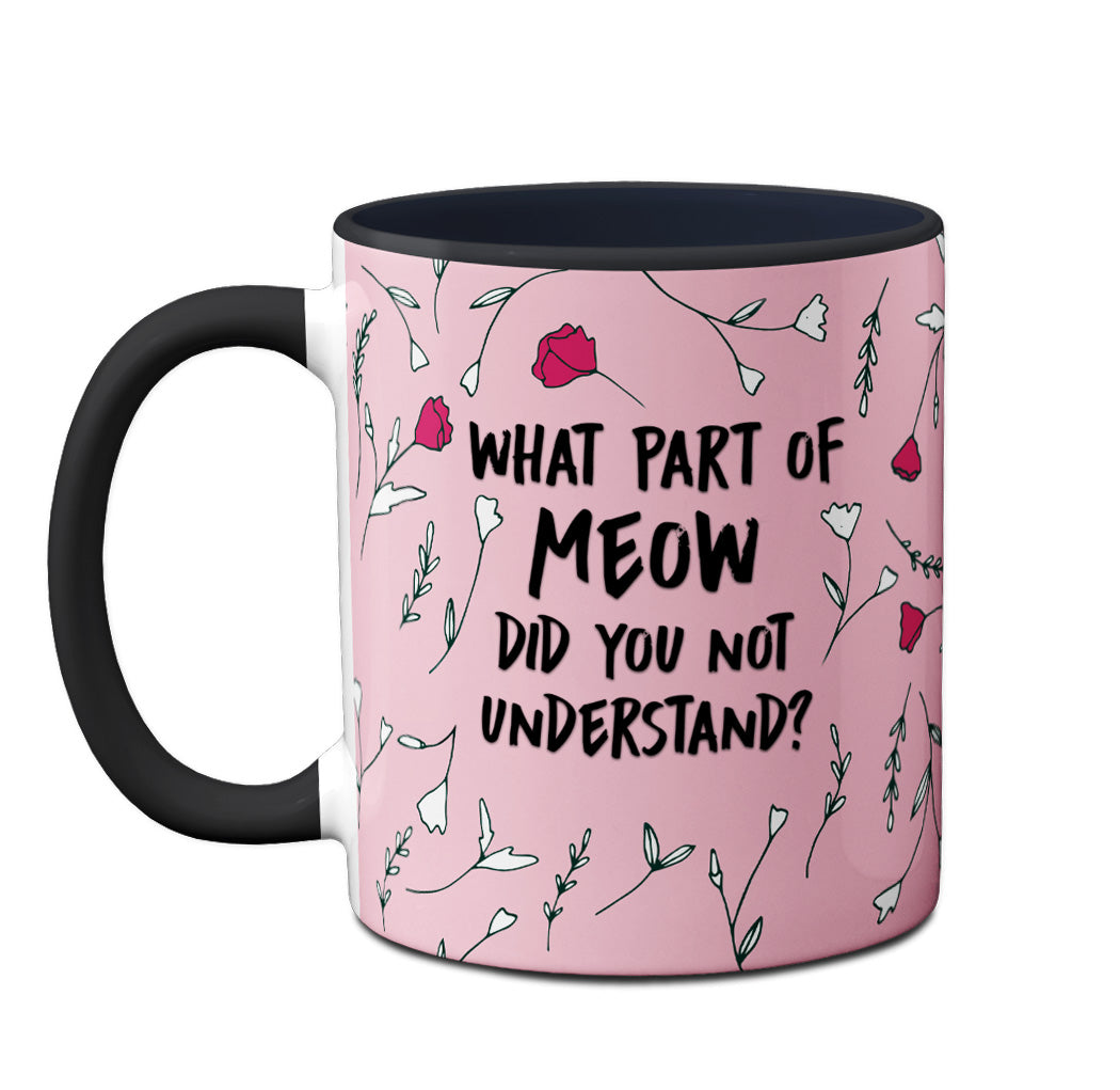 Meow Tuxedo Cat Mug by Pithitude