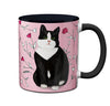 Meow Tuxedo Cat Mug by Pithitude