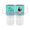 Motivated Pug 20oz Tall Insulated Stainless Steel Tumbler with Slider Lid