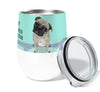 Motivated Pug 12oz Insulated Stainless Steel Tumbler with Clear Lid