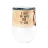 No More Fox 12oz Stemless Insulated Stainless Steel Tumbler