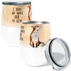 No More Fox 12oz Stemless Insulated Stainless Steel Tumbler