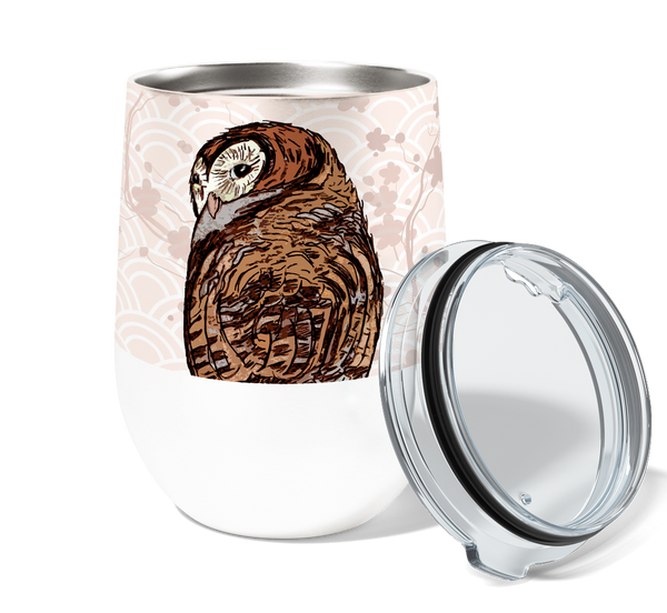 Not Me Owl 12oz Stemless Insulated Stainless Steel Tumbler