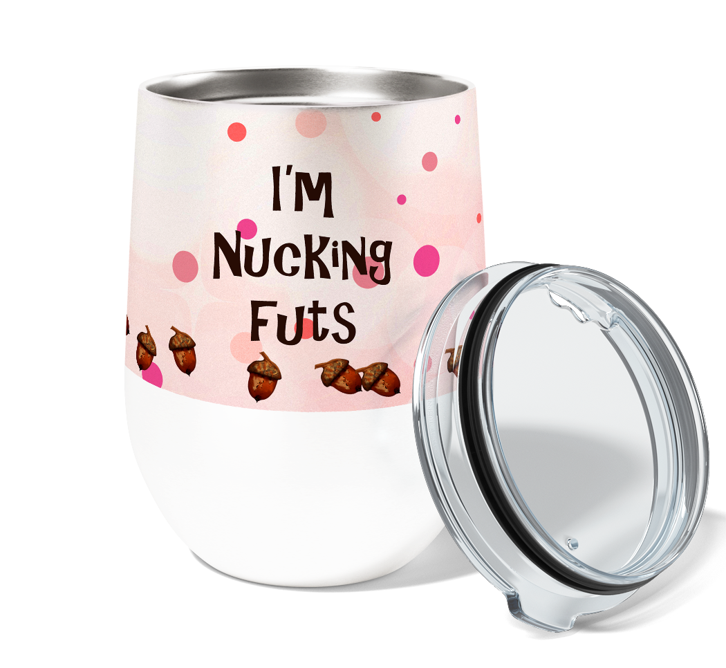 Nucking Futs Squirrel 12oz Stemless Insulated Stainless Steel Tumbler