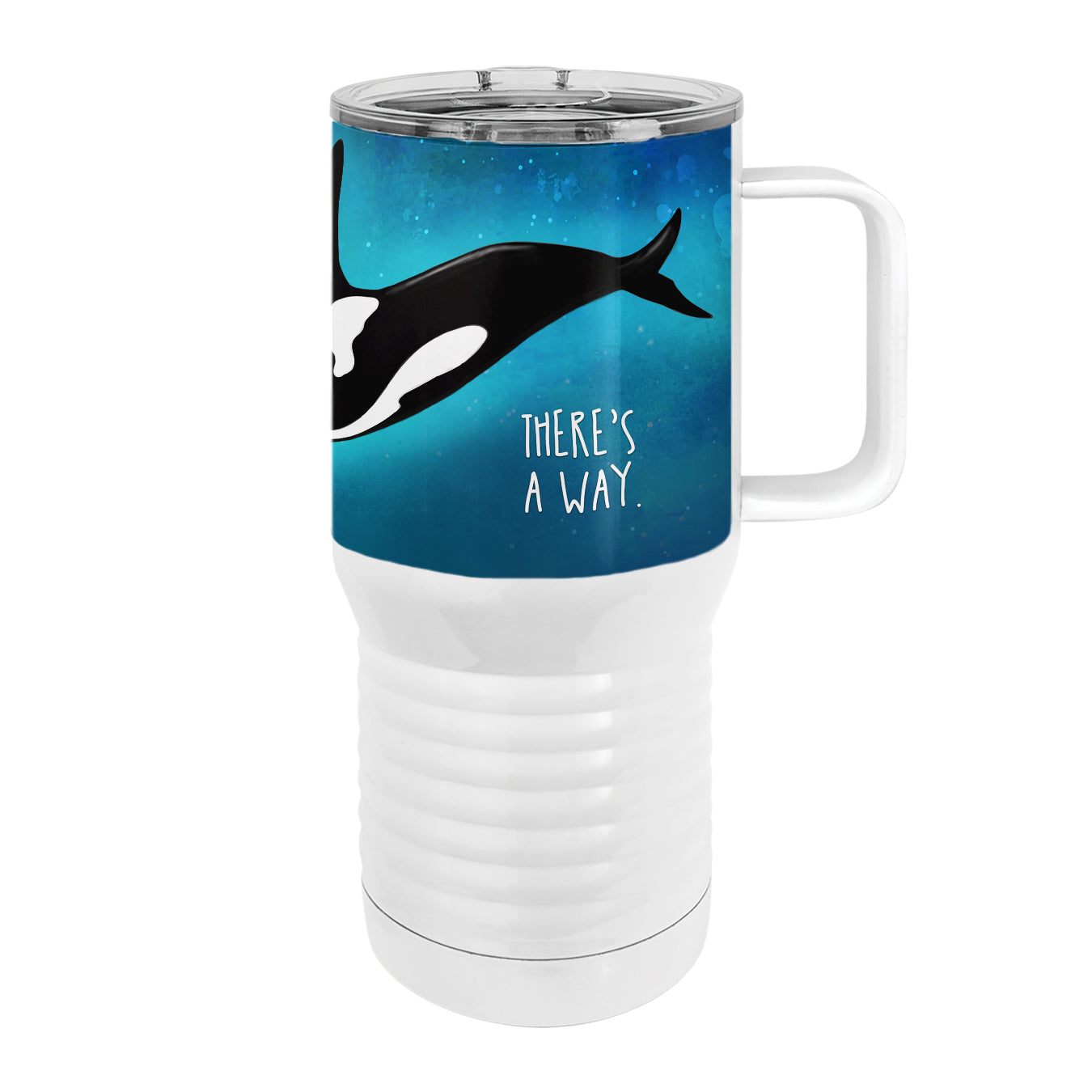 Orca Whale Way 20oz Tall Insulated Stainless Steel Tumbler with Slider Lid