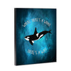Orca Whale Way 8x10 Wood Block Print