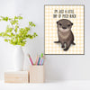 Otter Ray 8x10 Wood Block Print