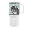 Overworked Chinchilla 20oz Tall Insulated Stainless Steel Tumbler with Slider Lid