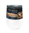 Owl Dreams 12oz Stemless Insulated Stainless Steel Tumbler with Clear Lid