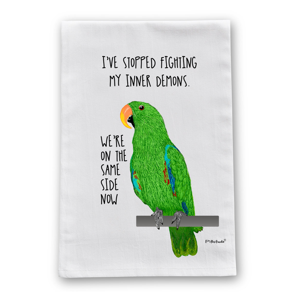Parrot Demons Flour Sack Dish Towel