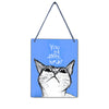 Peeking Cat 4x5" Mini-Sign