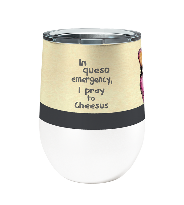 Queso Mouse 12oz Stemless Insulated Stainless Steel Tumbler