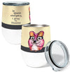 Queso Mouse 12oz Stemless Insulated Stainless Steel Tumbler