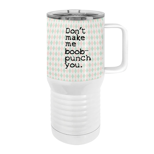Racoon Boob Punch 20oz Tall Insulated Stainless Steel Tumbler with Slider Lid