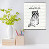Racoon Boob Punch 8x10 Wood Block Print