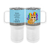 Rainbow Butterfly Unicorn Kitty 20oz Tall Insulated Stainless Steel Tumbler with Slider Lid