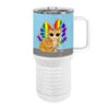 Rainbow Butterfly Unicorn Kitty 20oz Tall Insulated Stainless Steel Tumbler with Slider Lid