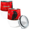 Raven Nevermind 12oz Stemless Insulated Stainless Steel Tumbler