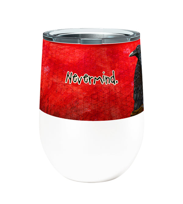 Raven Nevermind 12oz Stemless Insulated Stainless Steel Tumbler