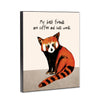 Red Panda Best Friends 8x10 Wood Block Print