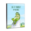 Retired Frog 8x10 Wood Block Print