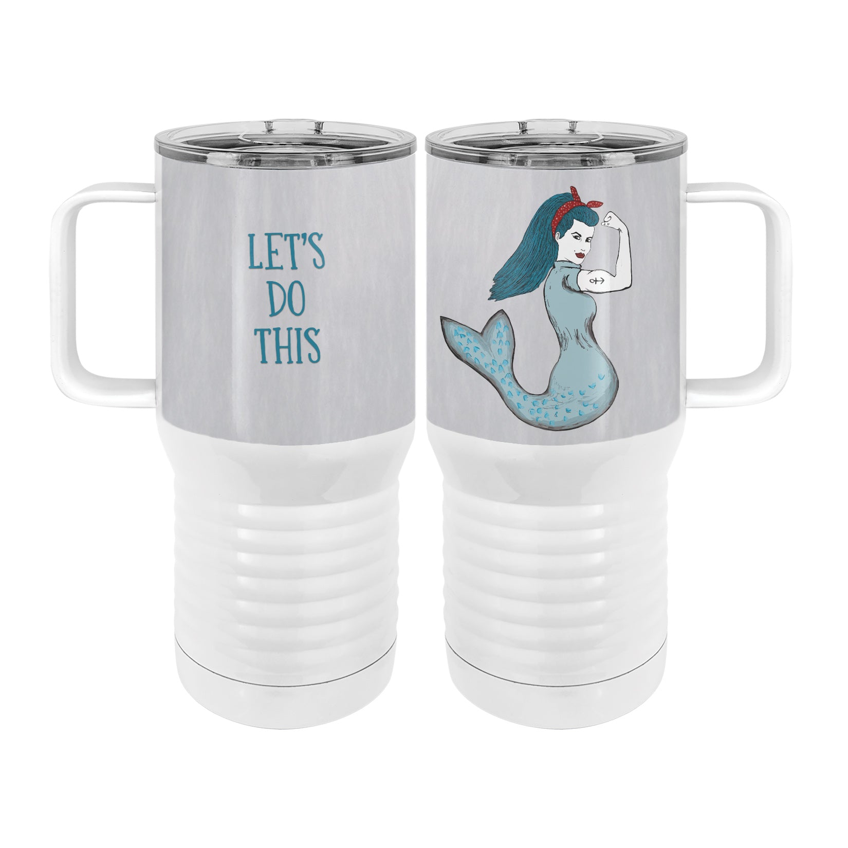 Rosie The Mermaid 20oz Tall Insulated Stainless Steel Tumbler with Slider Lid