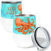 Salty Octopus 12oz Stemless Insulated Stainless Steel Tumbler