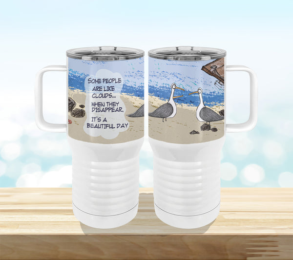 Seagull Clouds 20oz Tall Insulated Stainless Steel Tumbler with Slider Lid