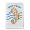 Seahorse Naut Today Flour Sack Dish Towel