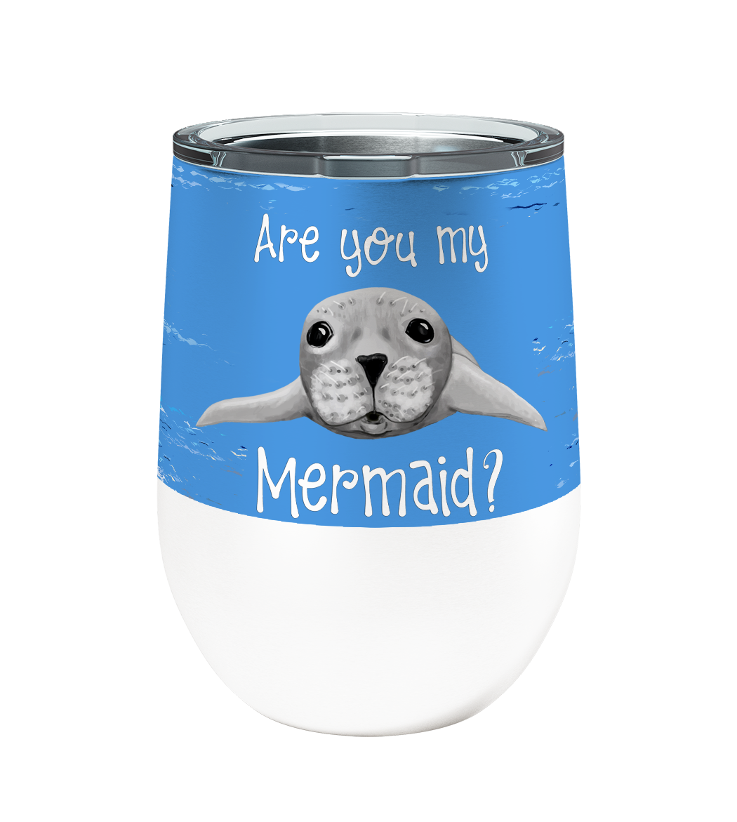 Seal Mermaid 12oz Stemless Insulated Stainless Steel Tumbler