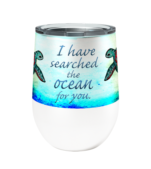 Searching Sea Turtles 12oz Stemless Insulated Stainless Steel Tumbler
